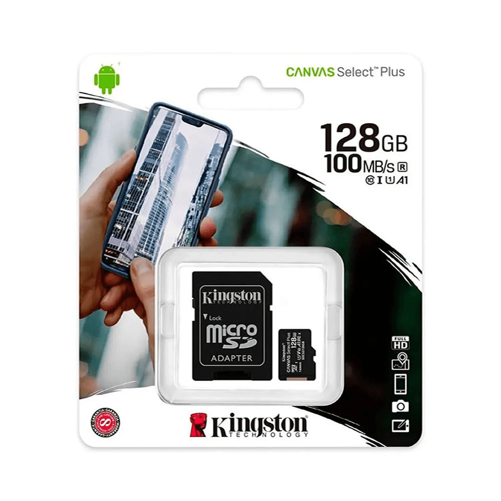 Memoria micro-SD Kingston Canvas Select Plus 128GB con Adaptador SD